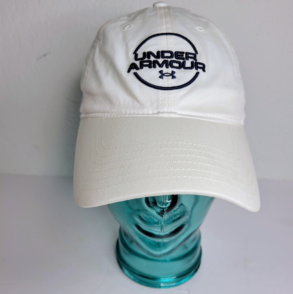 Under Armour UA Free Fit Hat, Men's One Size Fits Most White Embroidered Cap
